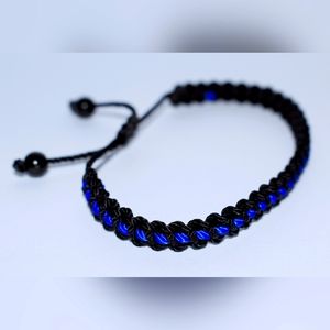 Police Thin blue line bracelet, for man and woman